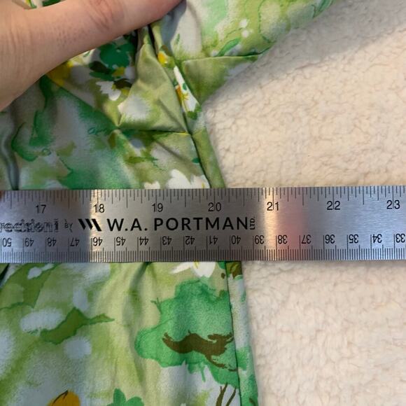 Vintage Hawaiian Maxi Dress 60s Mu Mu Luau Medium MCM Mod Sears - Picture 9 of 9